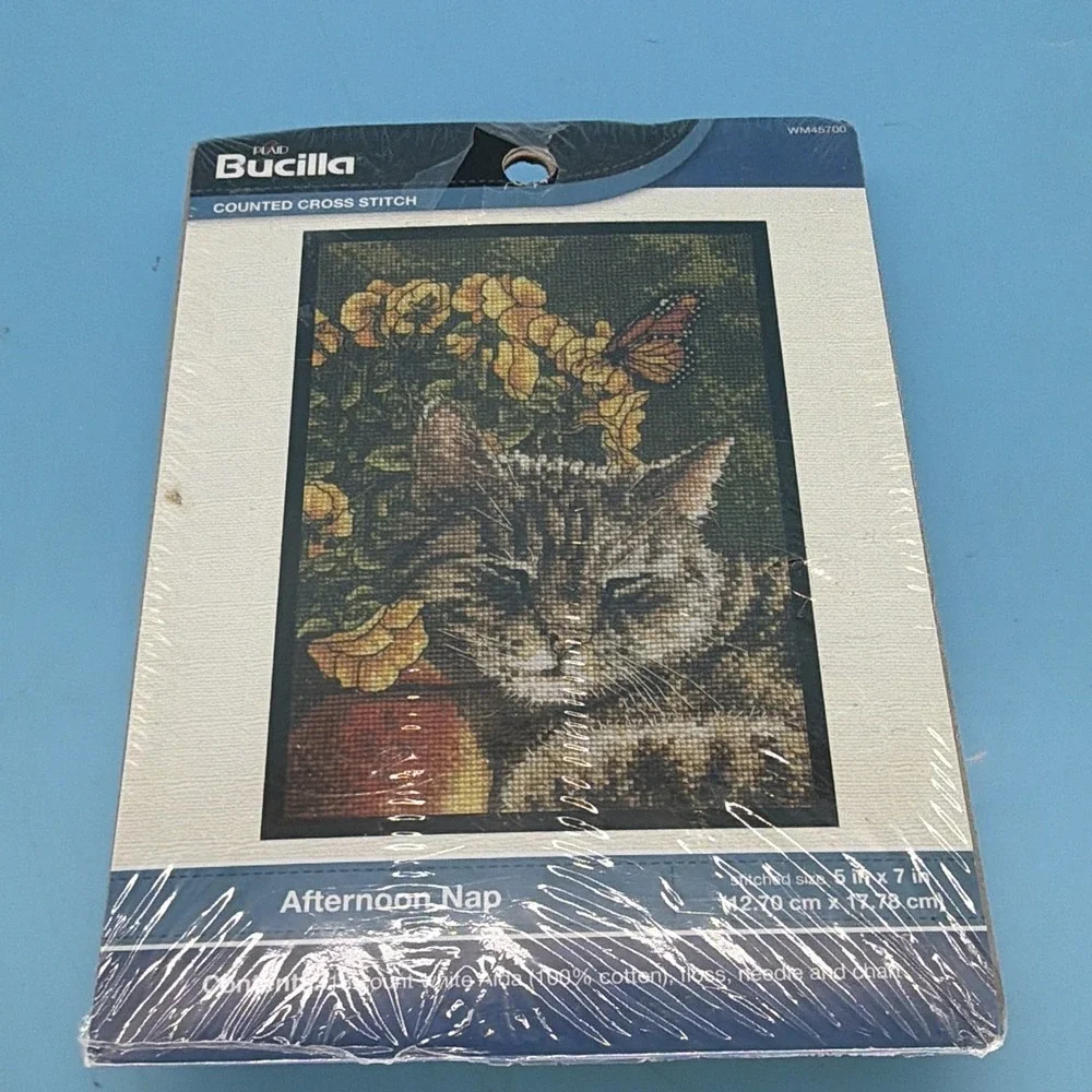 Crafting Lot Macrame Wall Hanging Kit 3 Cross Stitch Kits.